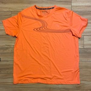 Under Armour orange heat gear shirt